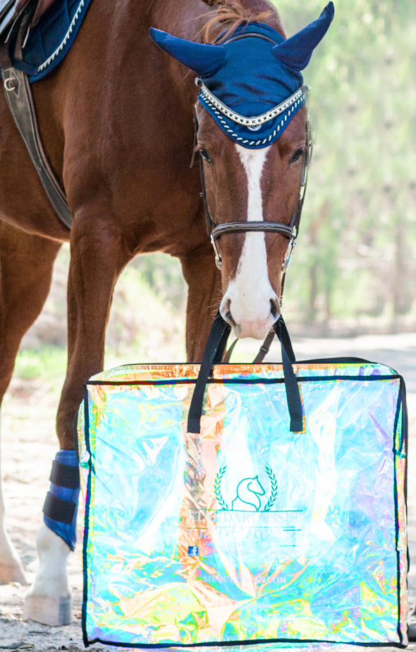 Standard Issue Equestrian | Holographic Saddle Pad Storage Bag